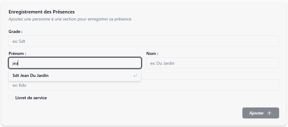 Fonctionnalités avancées